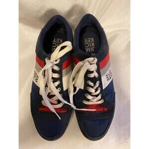 Jim Rickey Mens Size 8.5 Navy Blue Red White Sneakers Casual Shoes